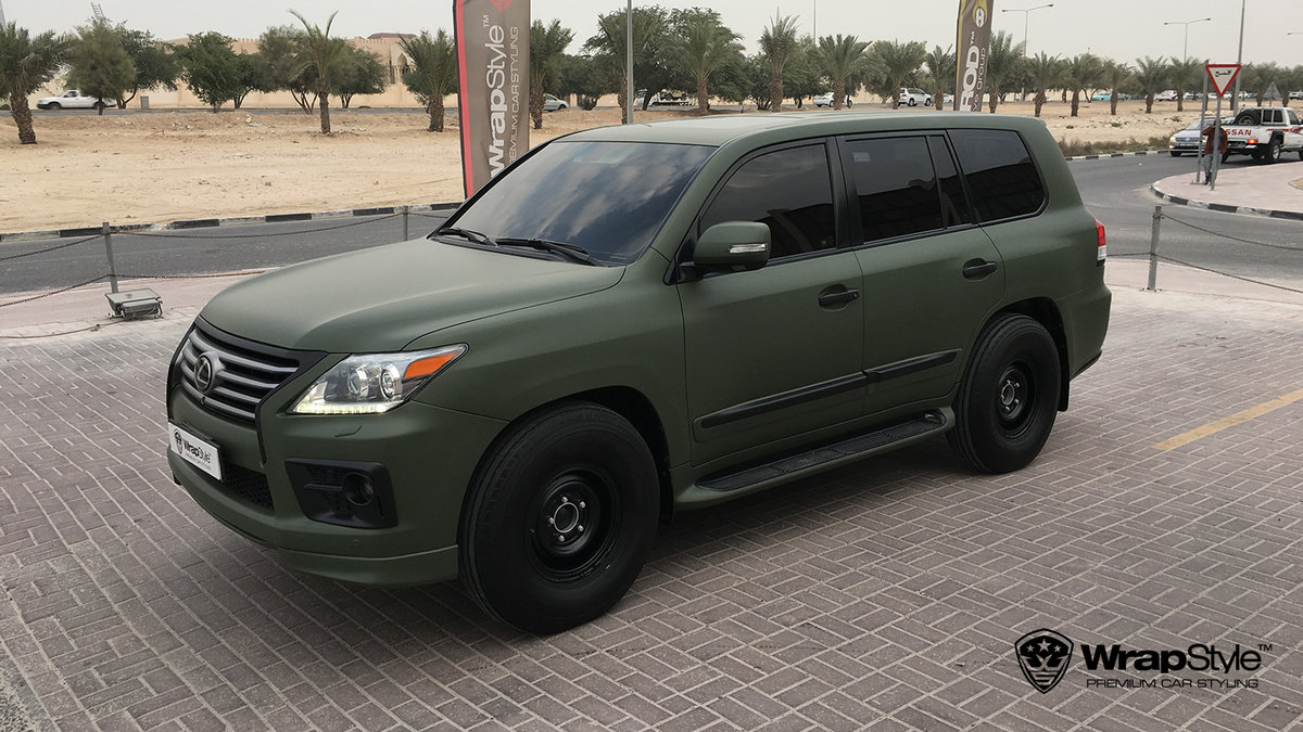 Lexus LX570 - Military Green Matt wrap - cover