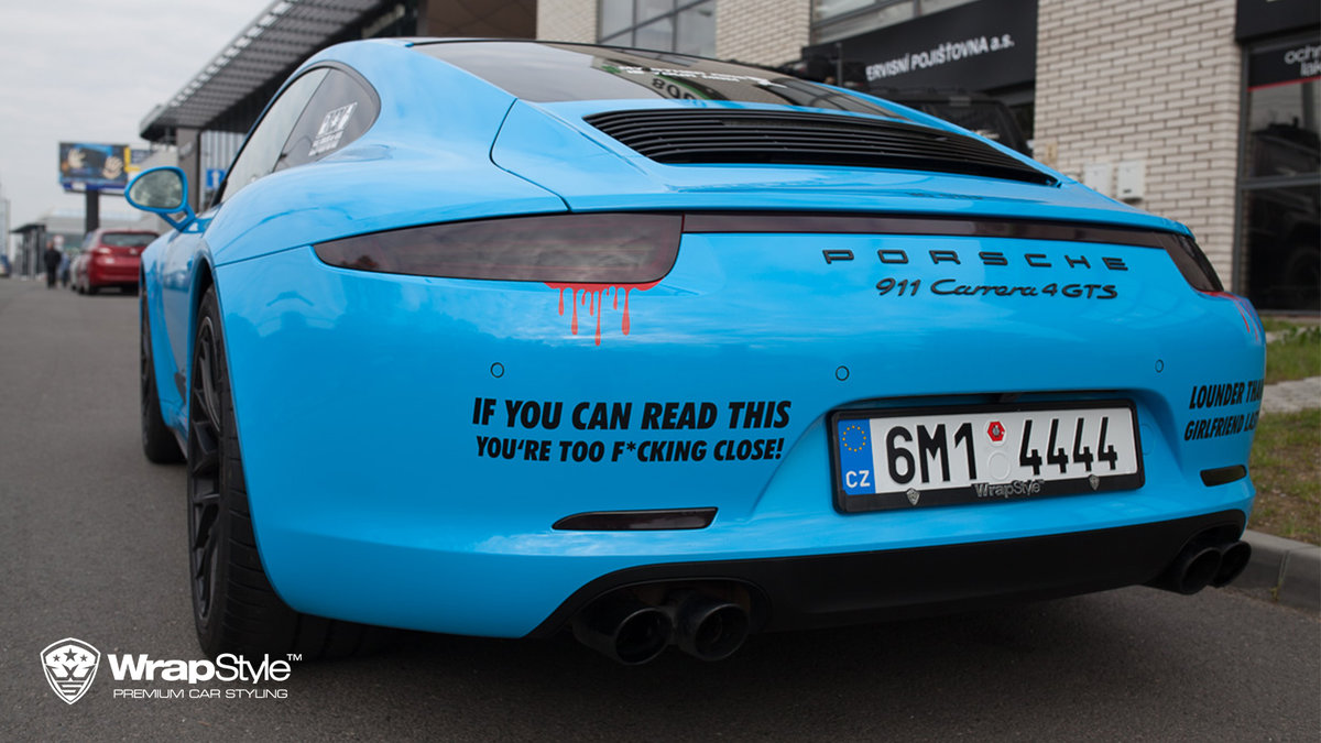 Porsche 911 4GTS - Sticker design - cover