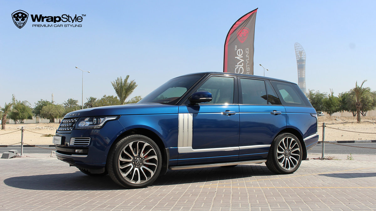 Range Rover Autobiography - Dark Blue Gloss wrap - cover