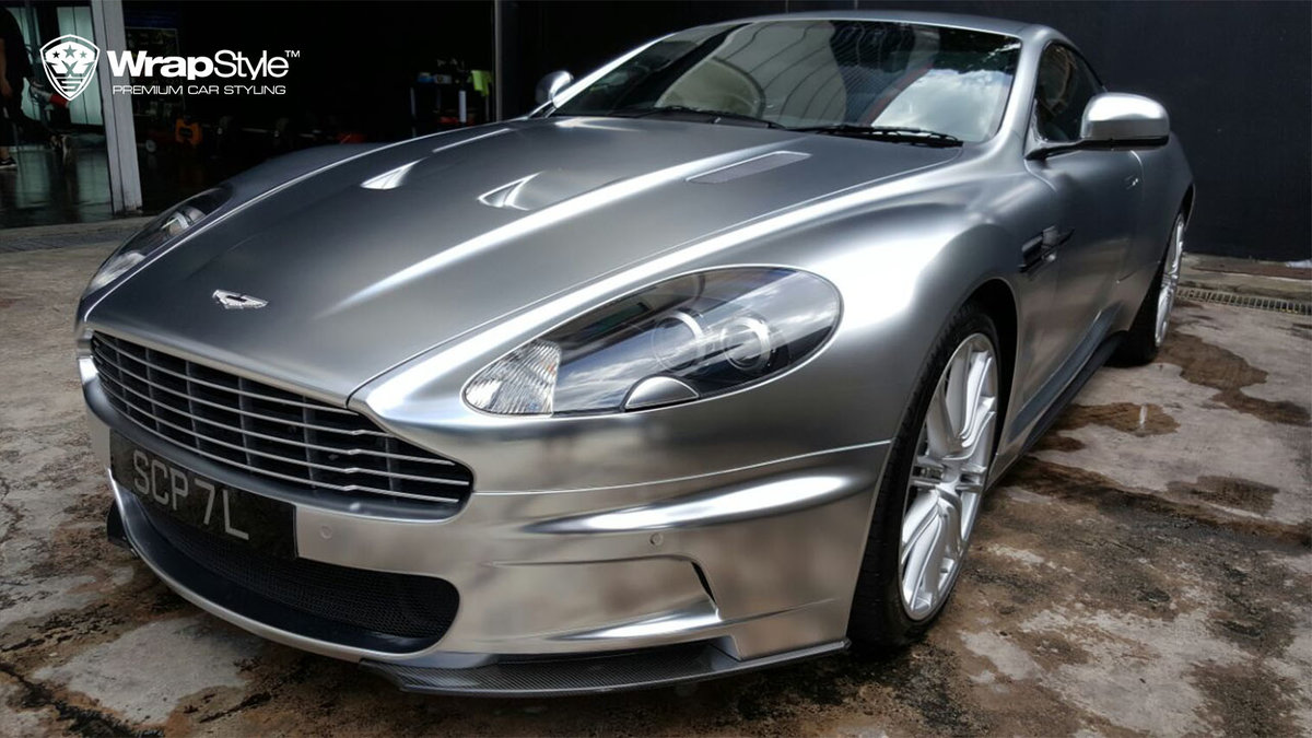 Aston Martin DBS - Satin silver chrome - cover