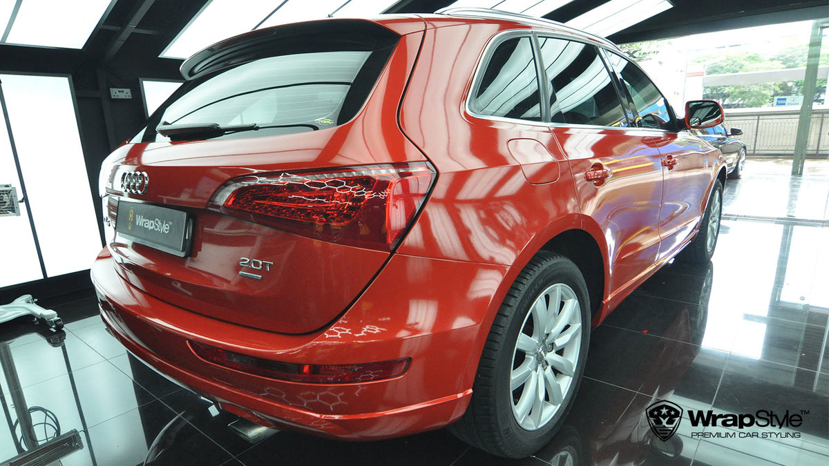 Audi Q5 - Dragon Fire Red Gloss wrap - cover