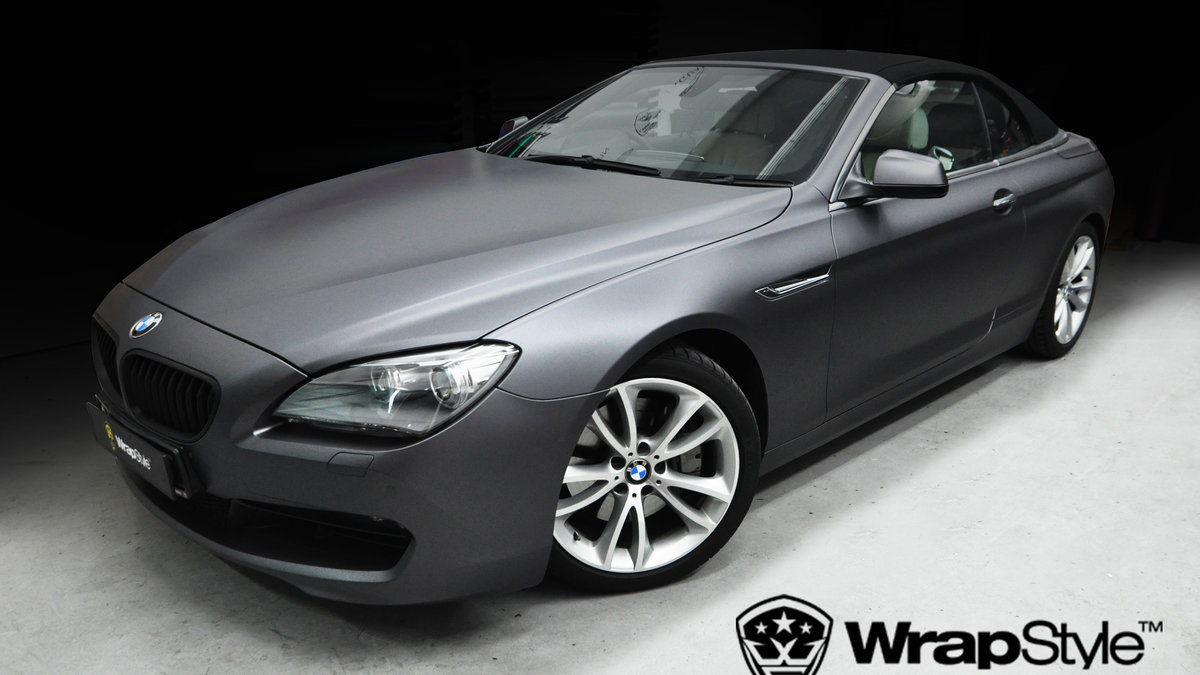 BMW 650i - Dark Grey Matt wrap - cover
