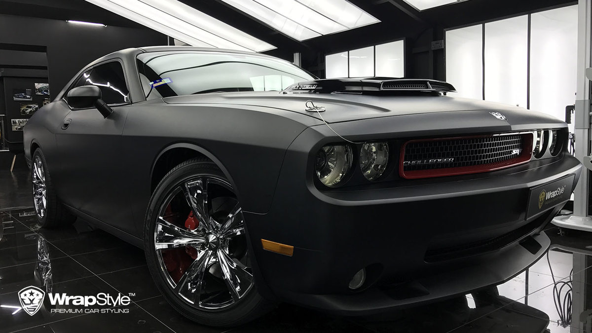 Dodge Challenger - Black Matt wrap - cover