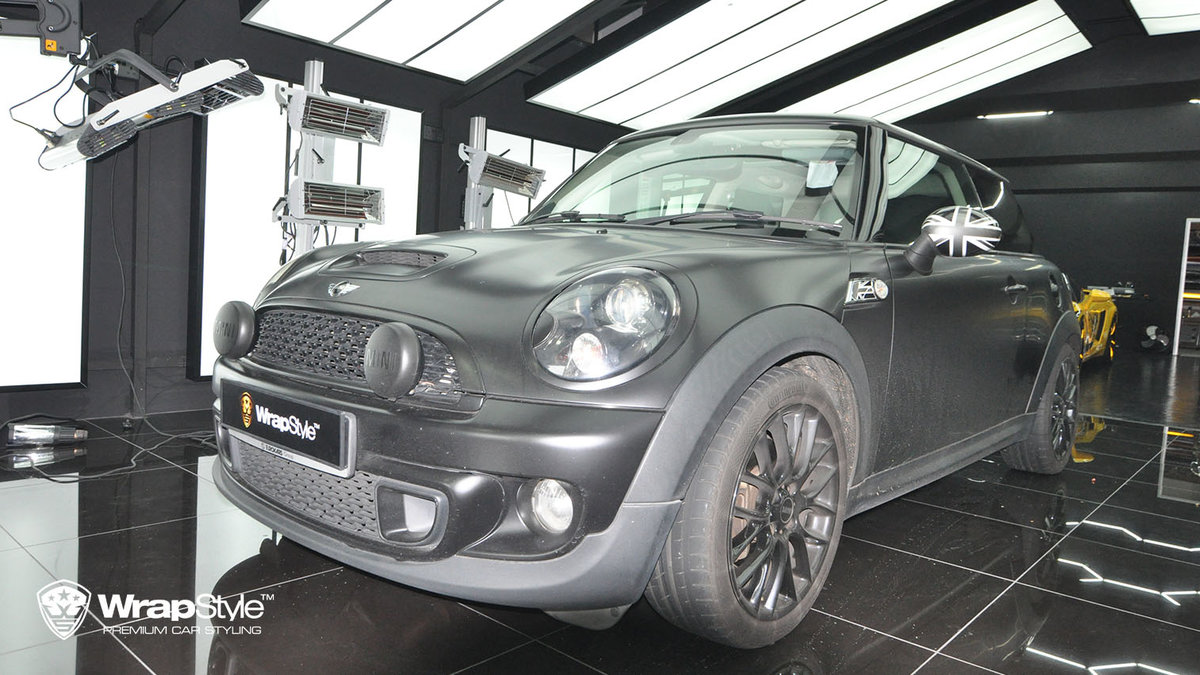 Mini Cooper - Satin Black wrap - cover