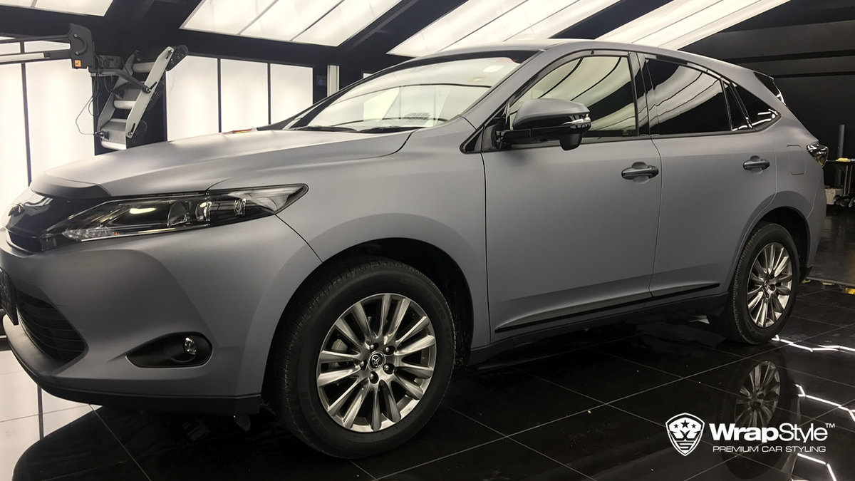 Toyota Harrier - Silver Matt wrap - cover