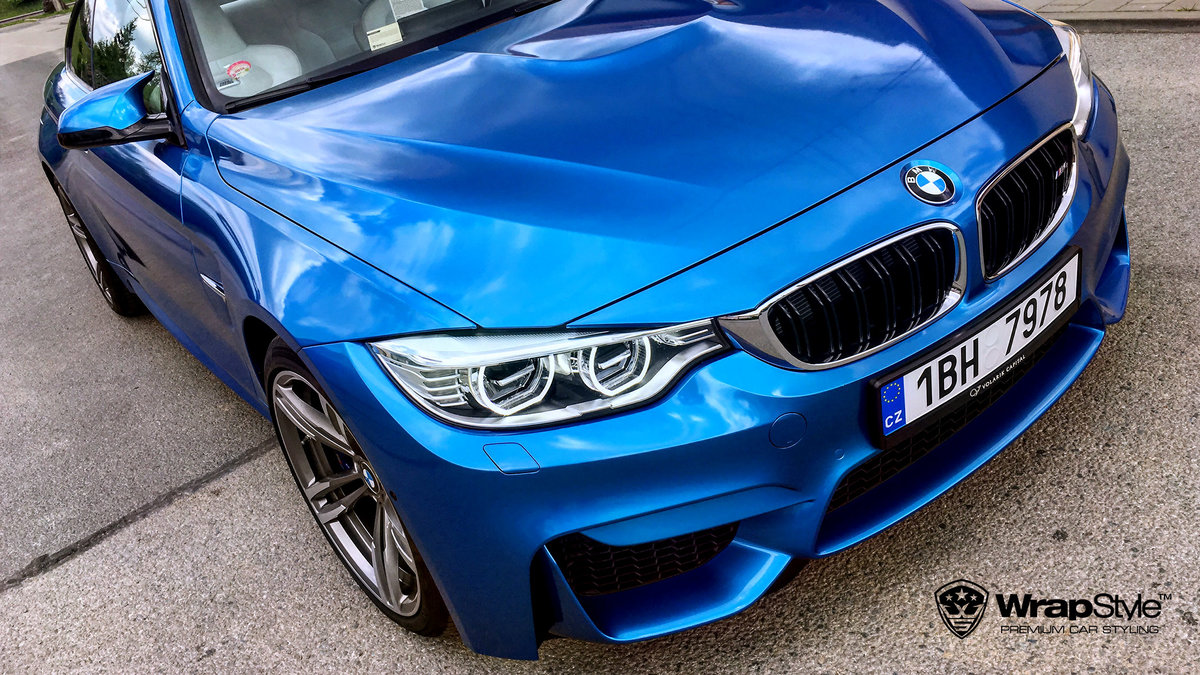 BMW M4 - Blue Metallic wrap - cover
