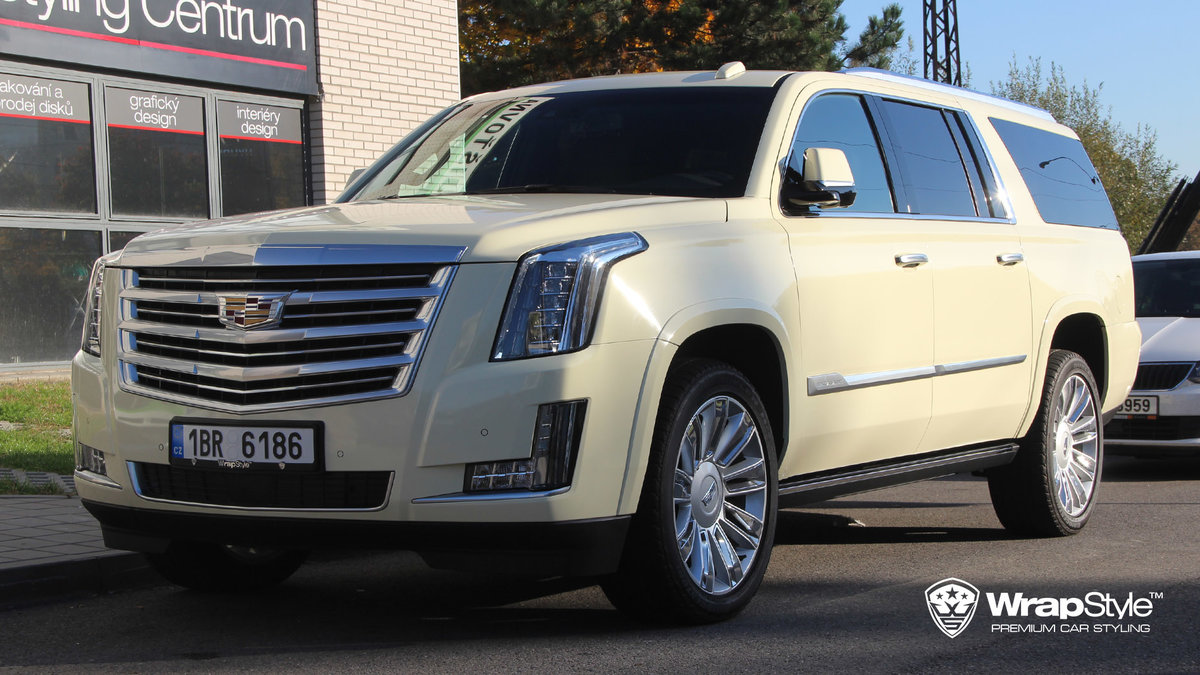 Cadillac Escalade - Beige Gloss wrap - cover
