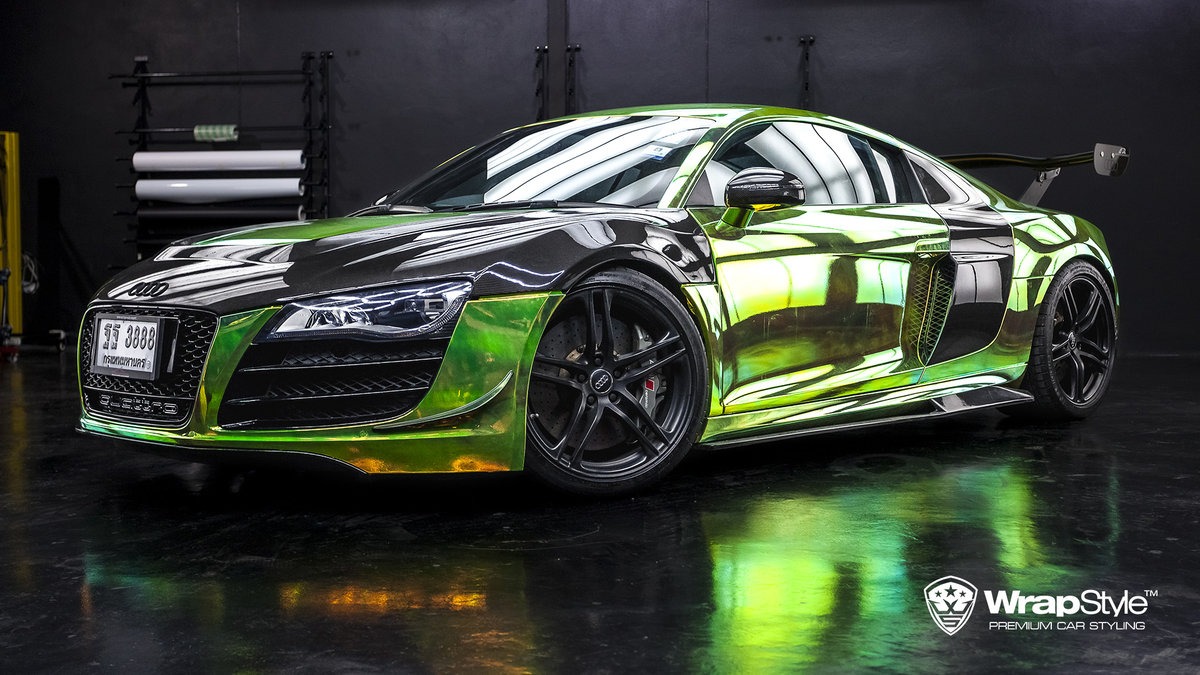 Audi R8 - Rainbow Chrome wrap - cover