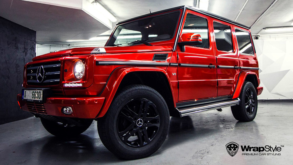 Mercedes G - Cherry Red Metallic wrap - cover