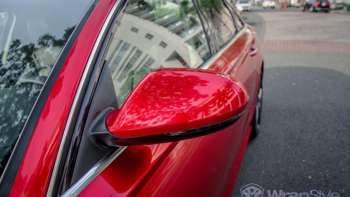 Audi A6 - Red Gloss wrap - img 3