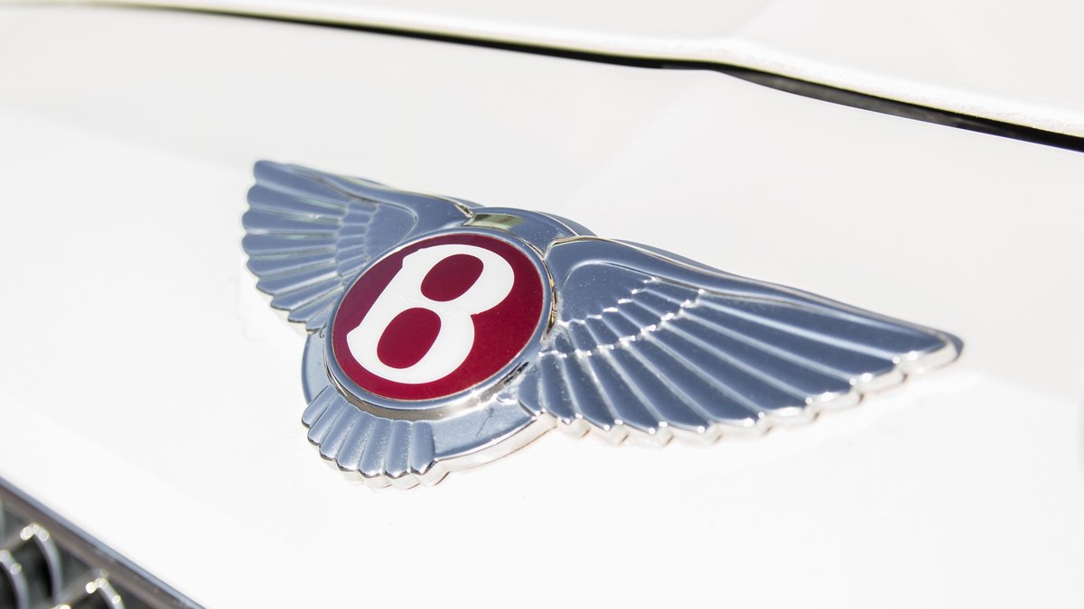 2 pièces pour Bentley Continental GT Flying Spur Bentayga Mulsanne Voiture  emblèmes Autocollants époxy Universel Badge décalcomanies Logo,13.5 *