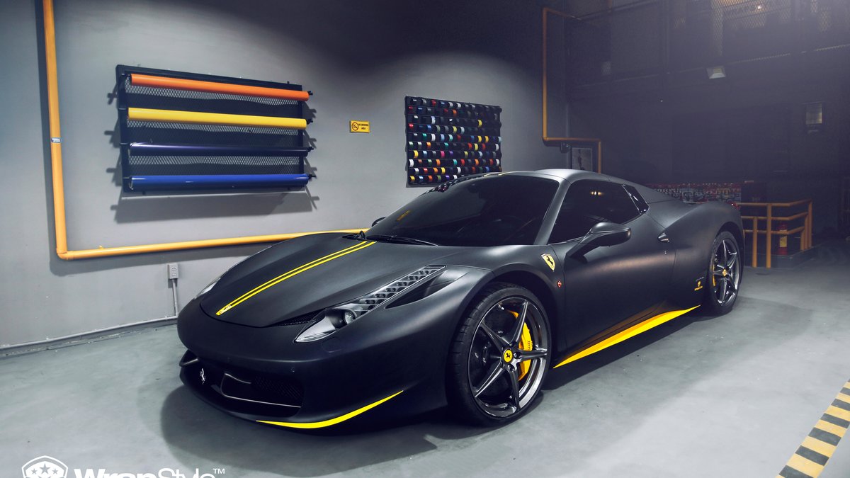 Ferrari 458 - Black Matt wrap - img 2