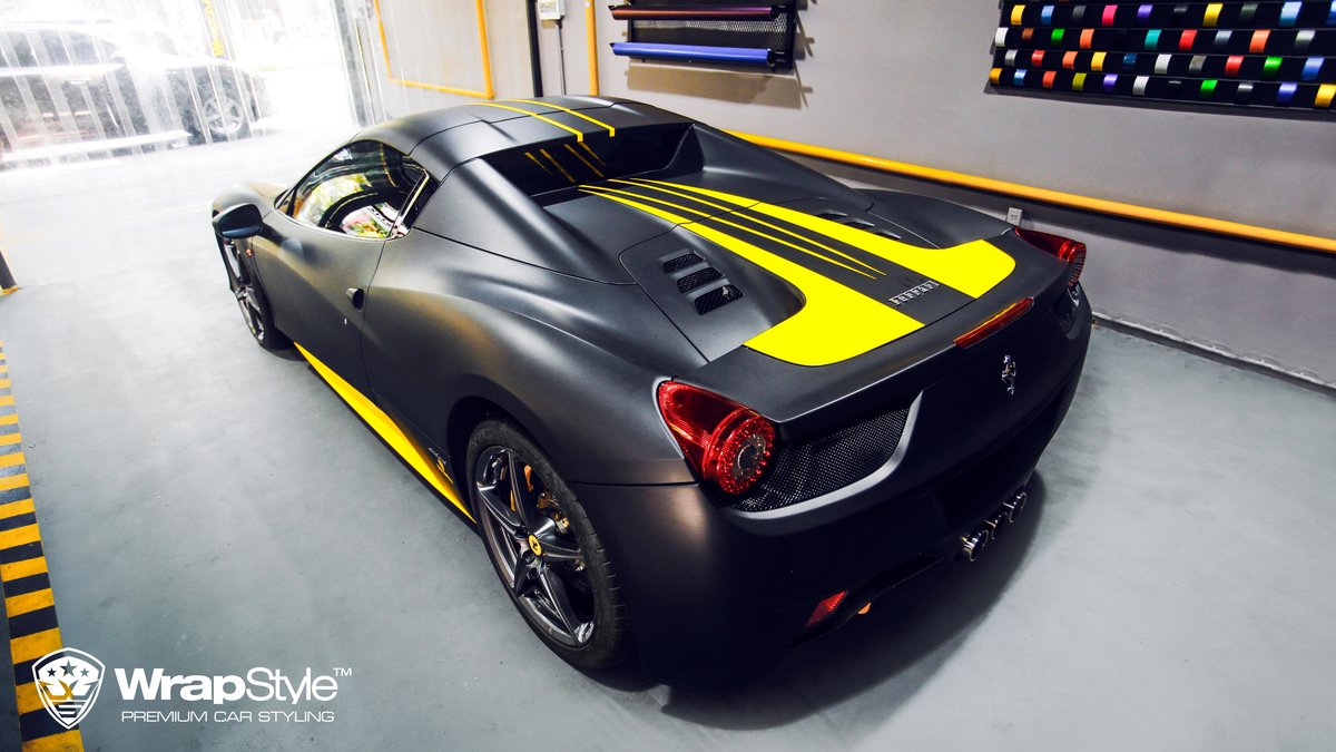 Ferrari 458 - Black Matt wrap - img 3