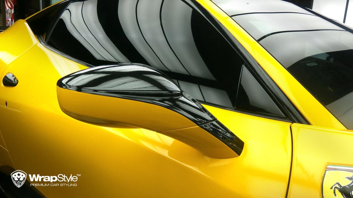 Ferrari 458 - Dark Yellow Gloss wrap - img 1