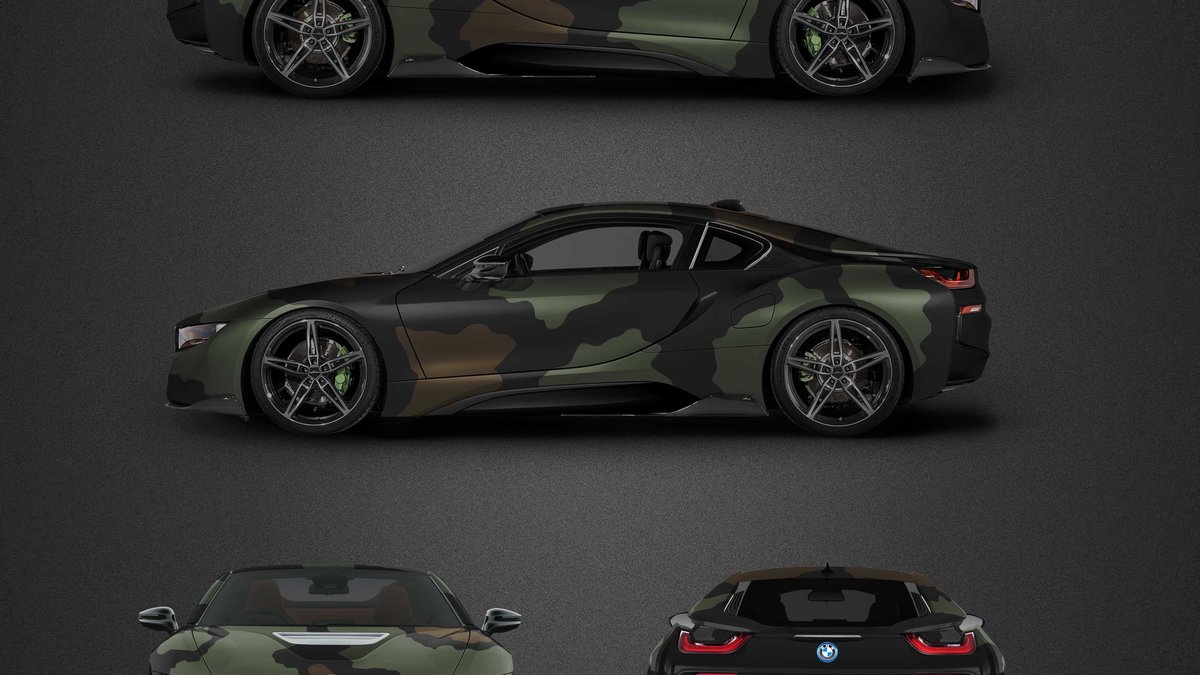 BMW i8 - Camouflage design - cover