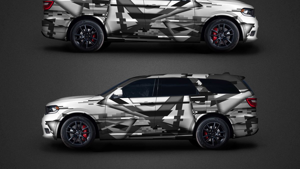Dodge Durango - Glitch Triangles design - cover