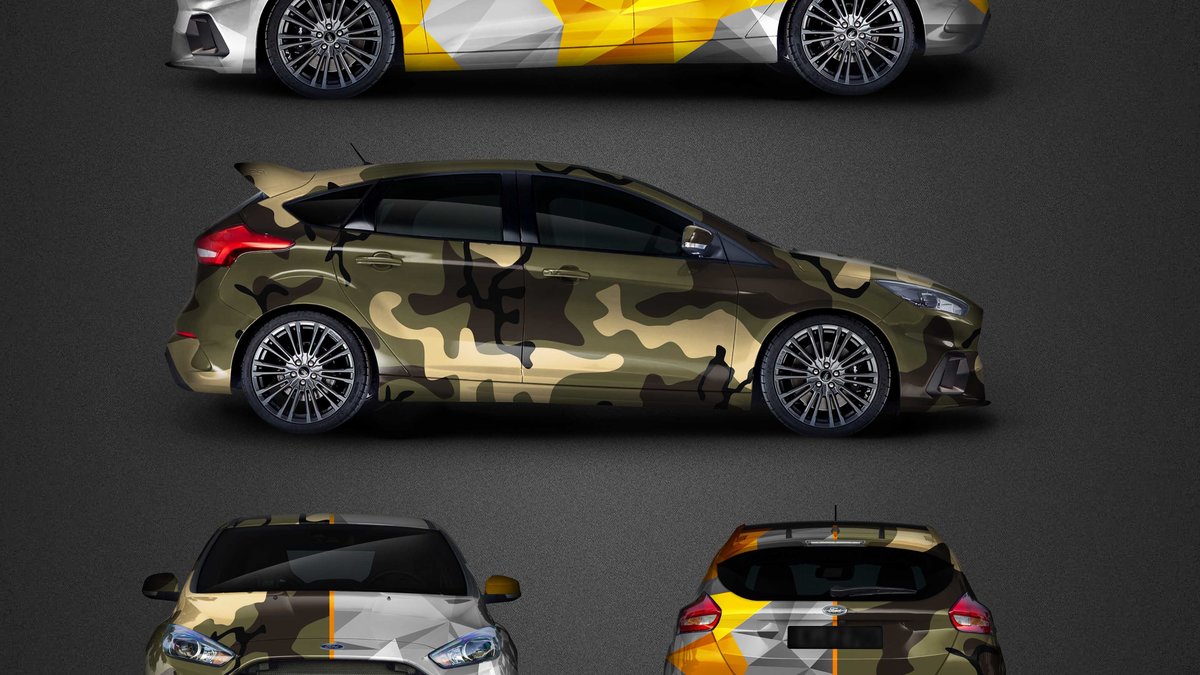 Ford Focus RS - Split Camo - cover