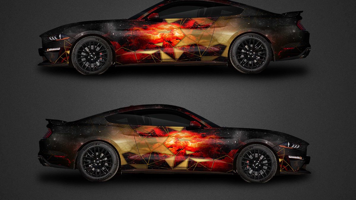 Ford Mustang - Triangle Galaxy design - cover