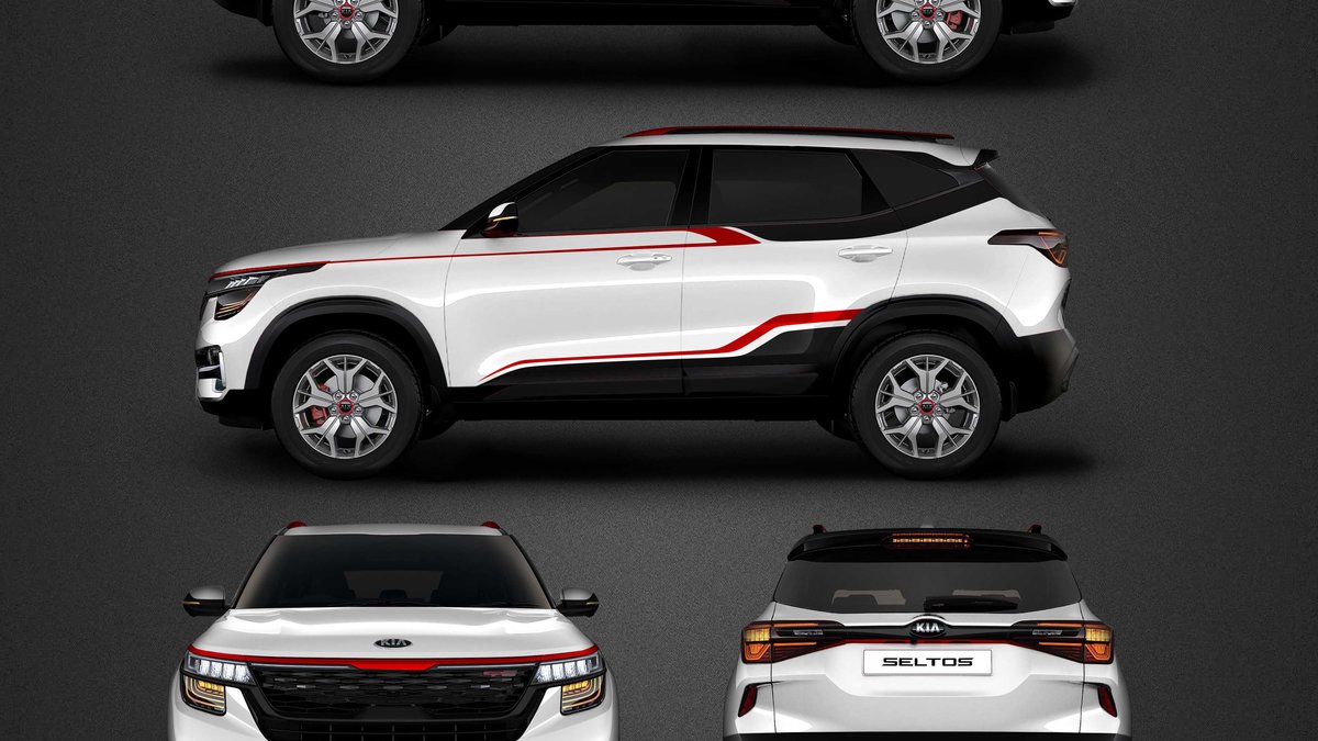 Kia Seltos - Stripes design - cover