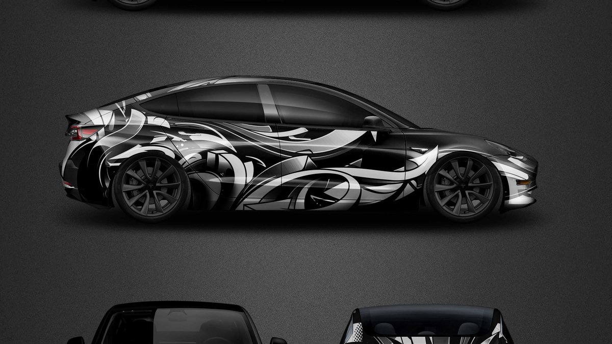 Tesla Model 3 - Abstract design - cover