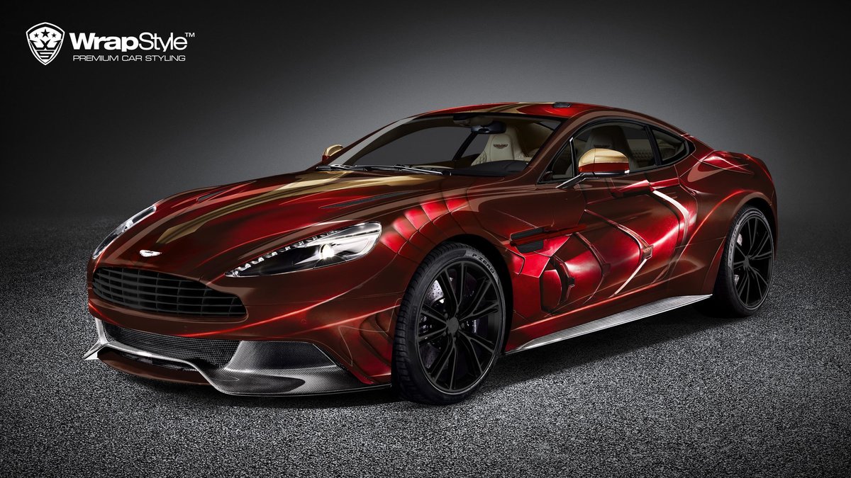 Aston Martin Vanquish - Iron Man design - cover