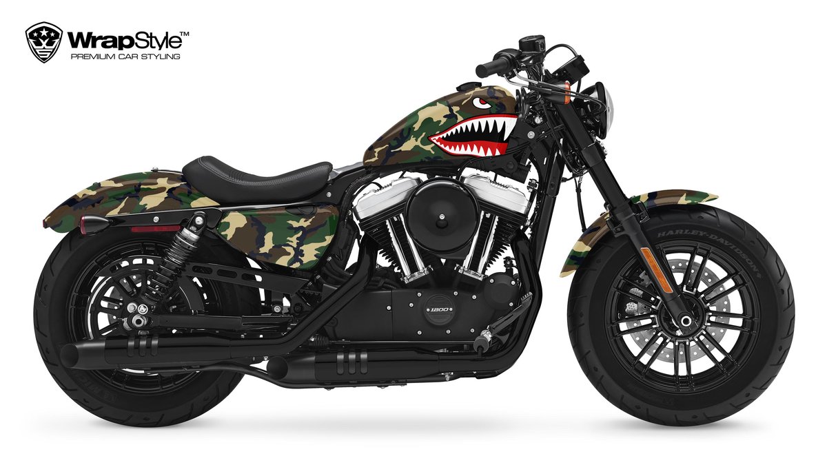 Harley-Davidson Roadster 48 - Shark Battle Camo Design - cover