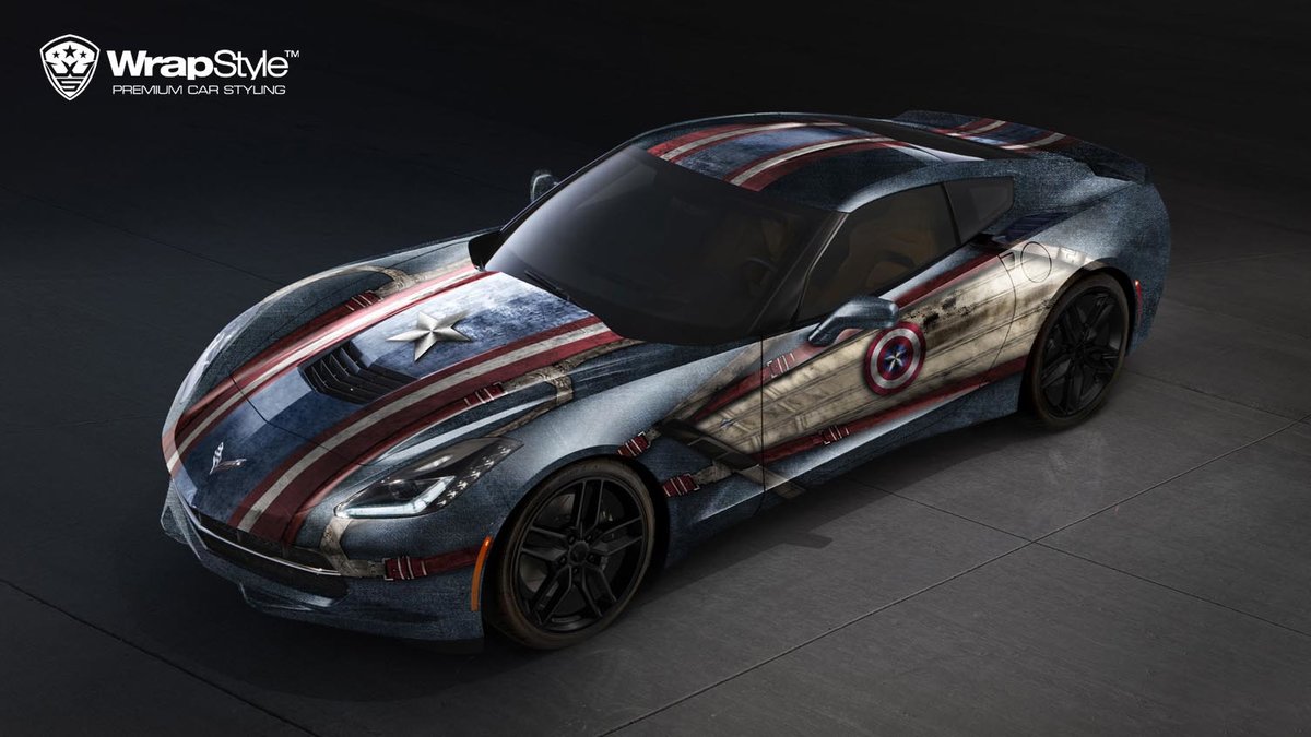 Chevrolet Corvette C7 - Captain America design - cover