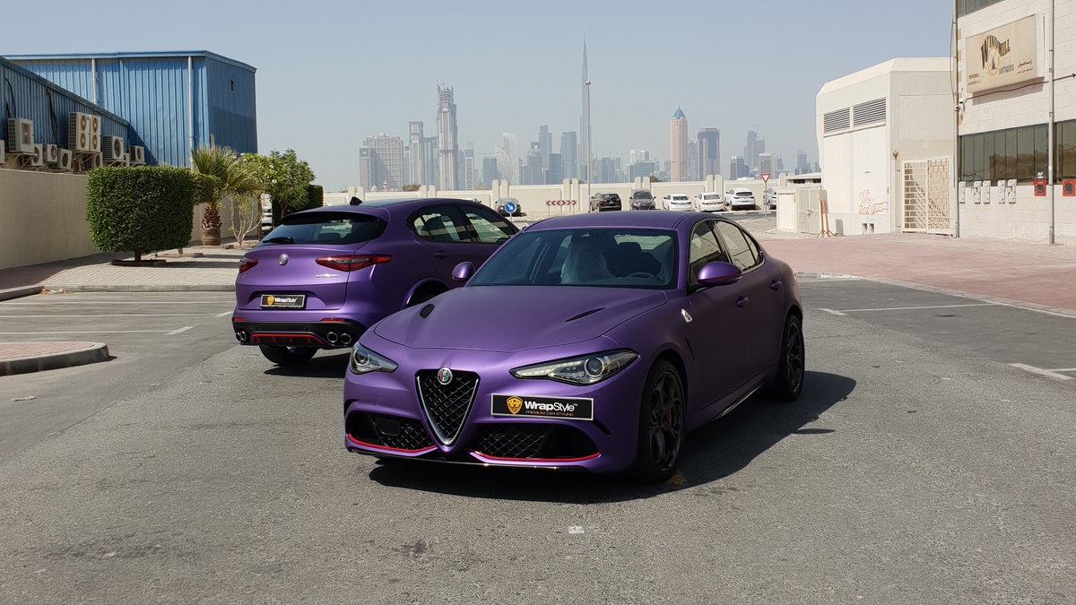 Alfa Romeo Stelvio - Matt Purple wrap - cover