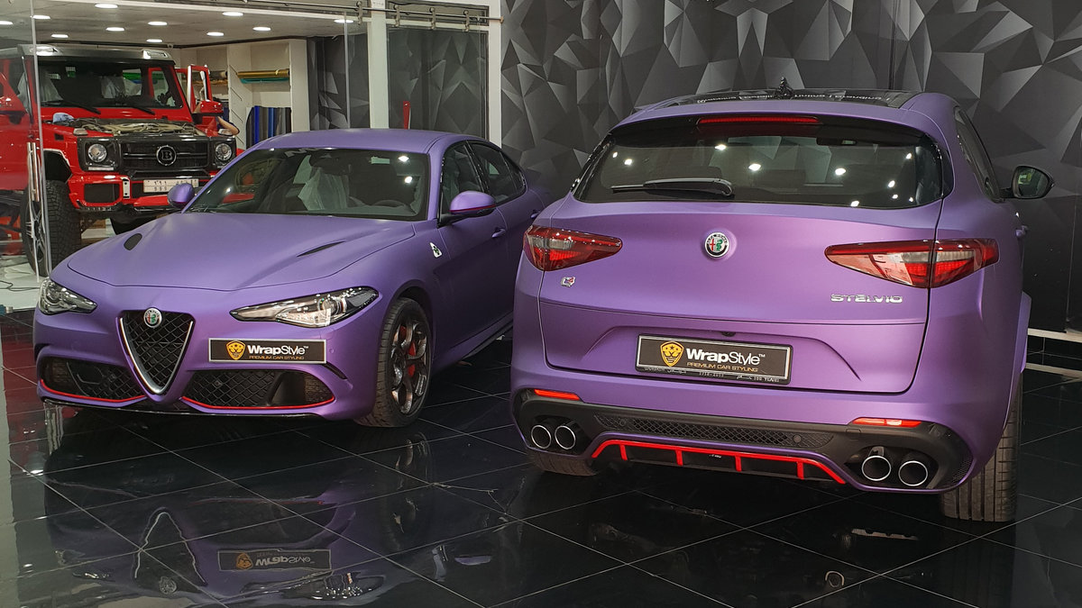 Alfa Romeo Stelvio - Matt Purple wrap - img 1