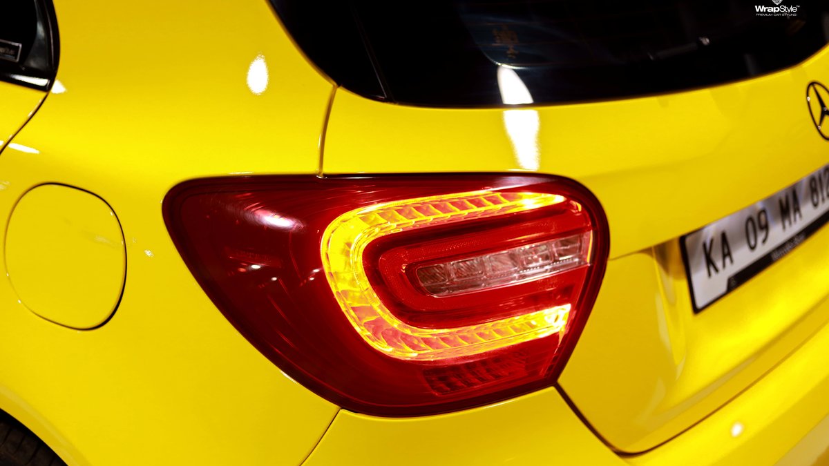 Mercedes A180 - Yellow wrap - img 1