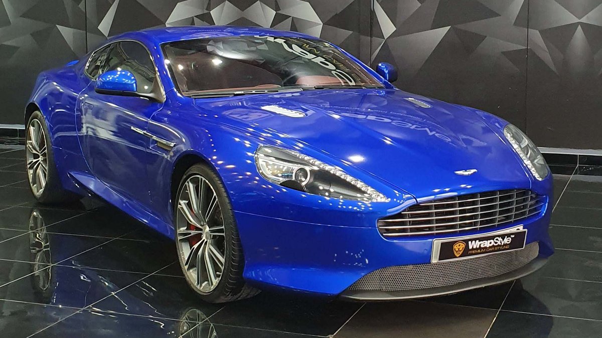 Aston Martin DB9 - Cosmic Blue wrap - cover