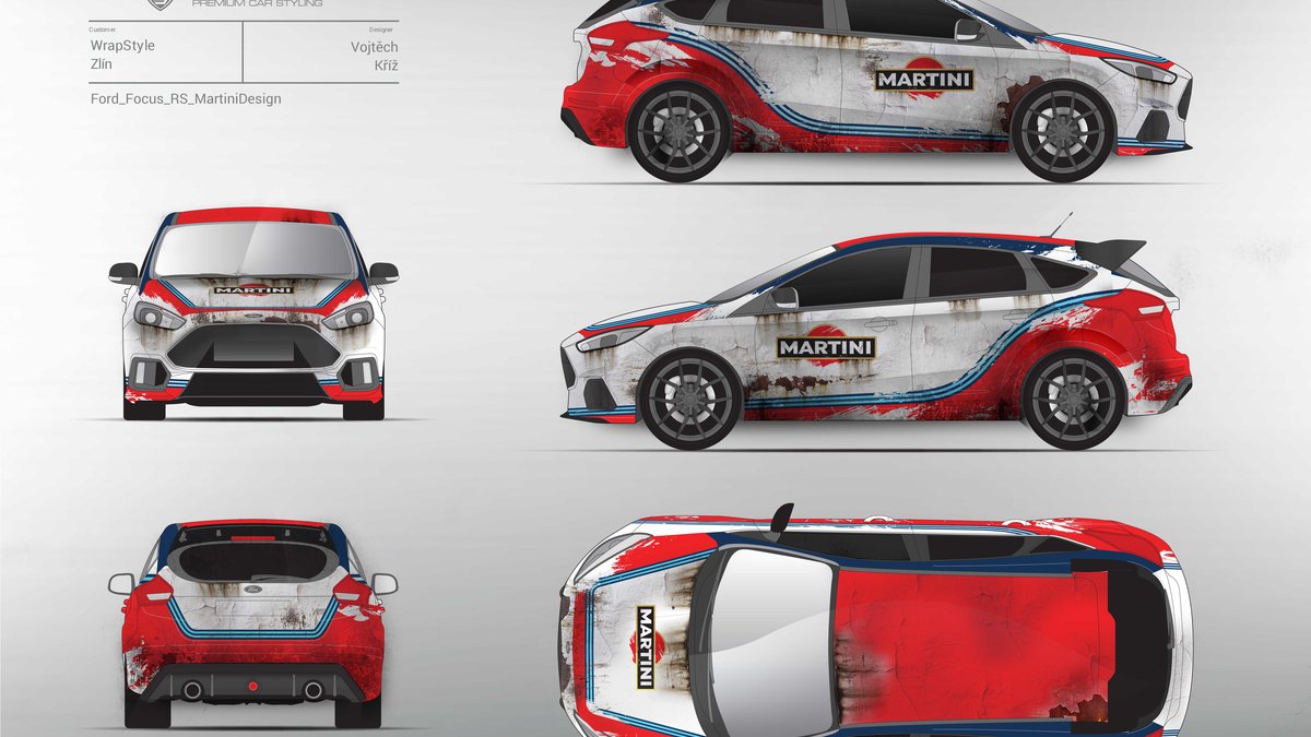 Ford Focus RS - Rusty Martini design - cover