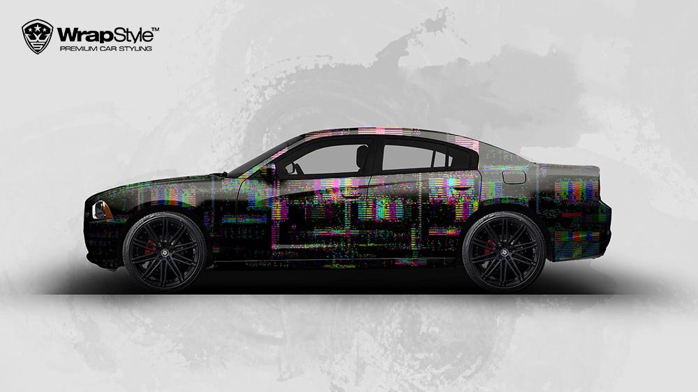 Dodge Charger - Glitch design - cover
