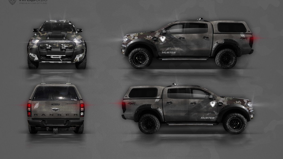 Ford Ranger - Camo design - cover