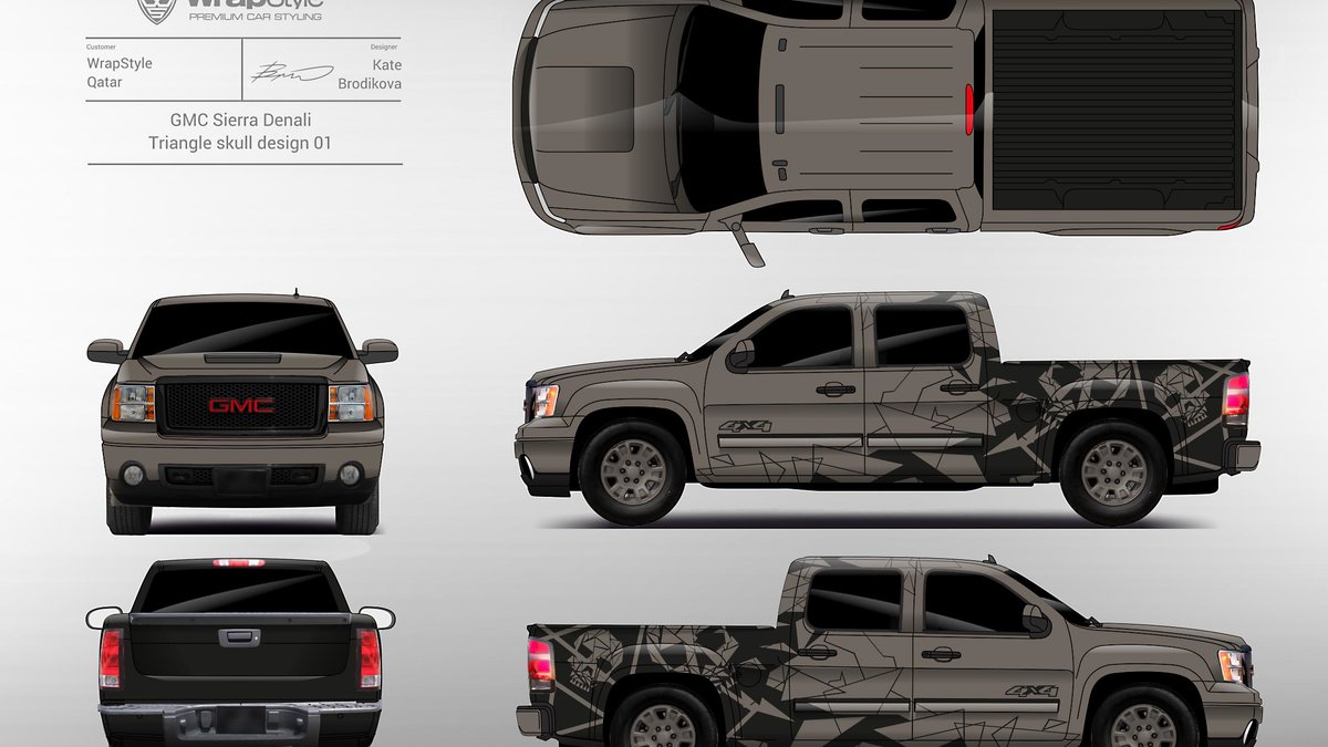 GMC Sierra - Triangle Skull design - img 1