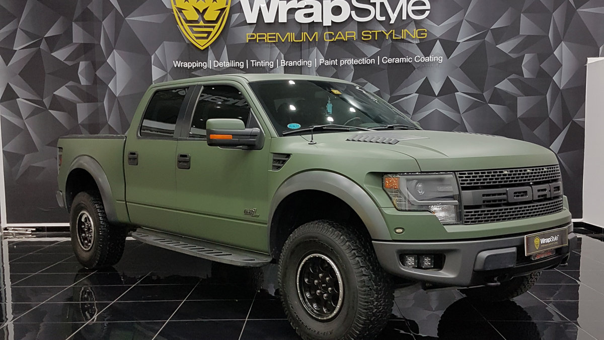 Ford Raptor - Green Matt wrap - cover