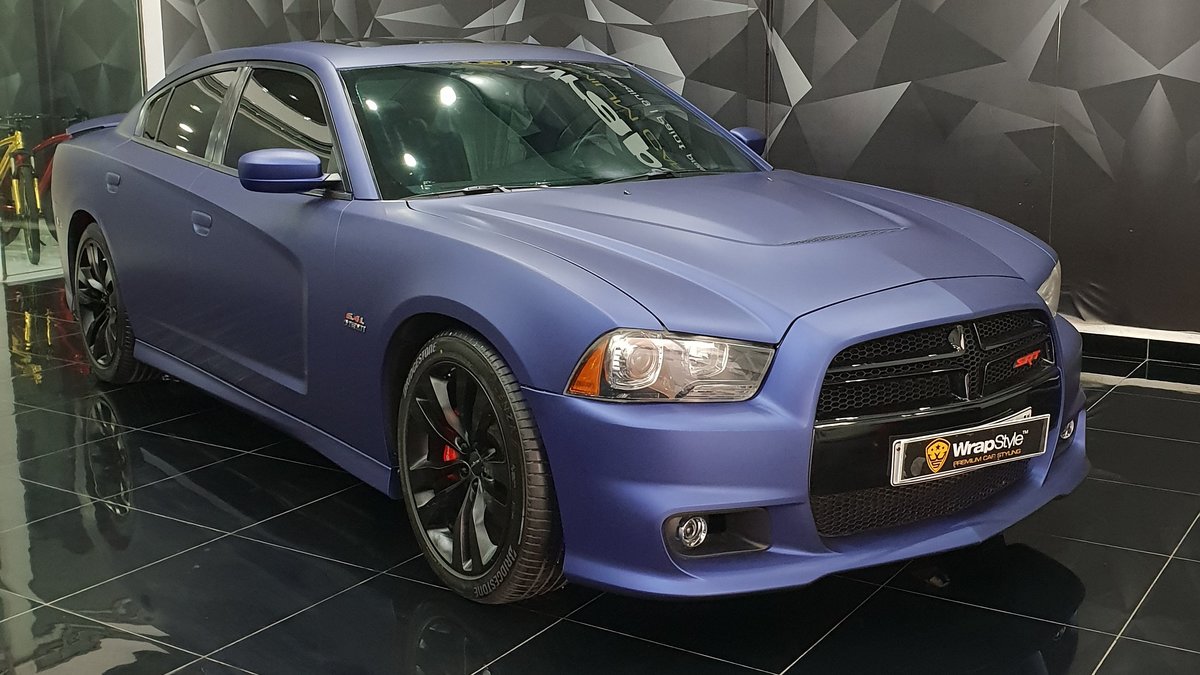 Dodge Charger - Purple Satin wrap - cover