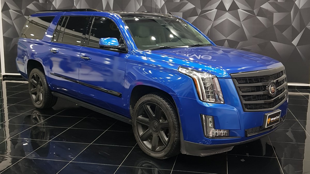 Cadillac Escalade - Blue Gloss wrap - cover