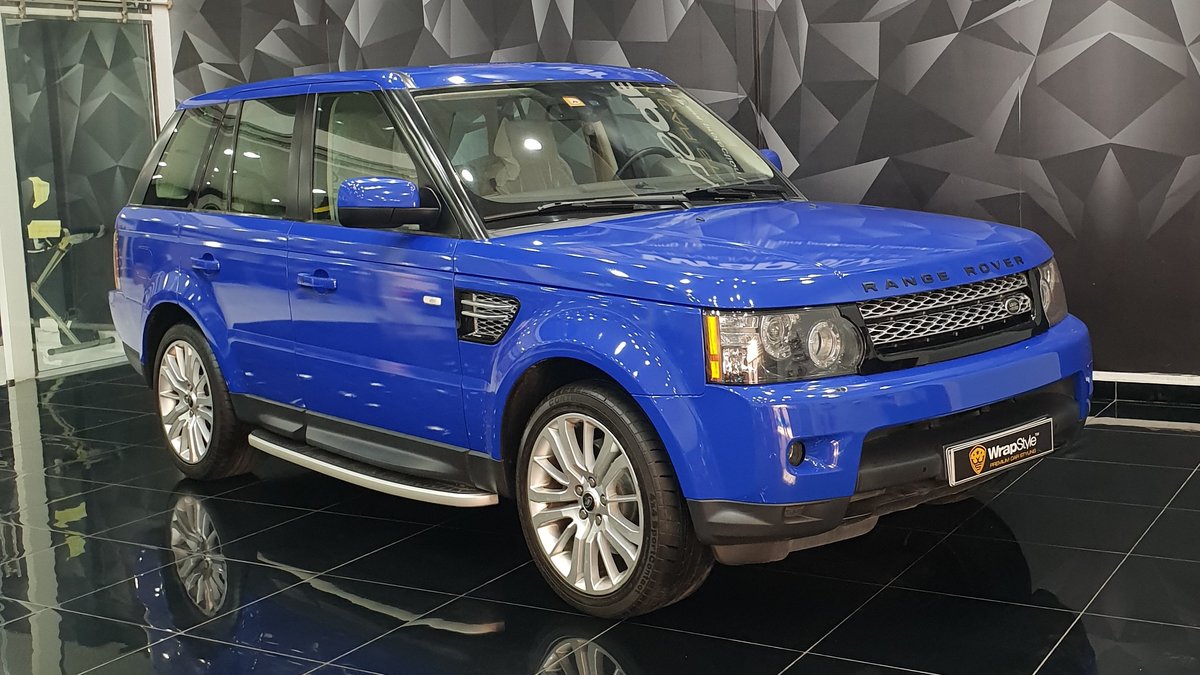 Range Rover Sport - Blue Gloss wrap - cover
