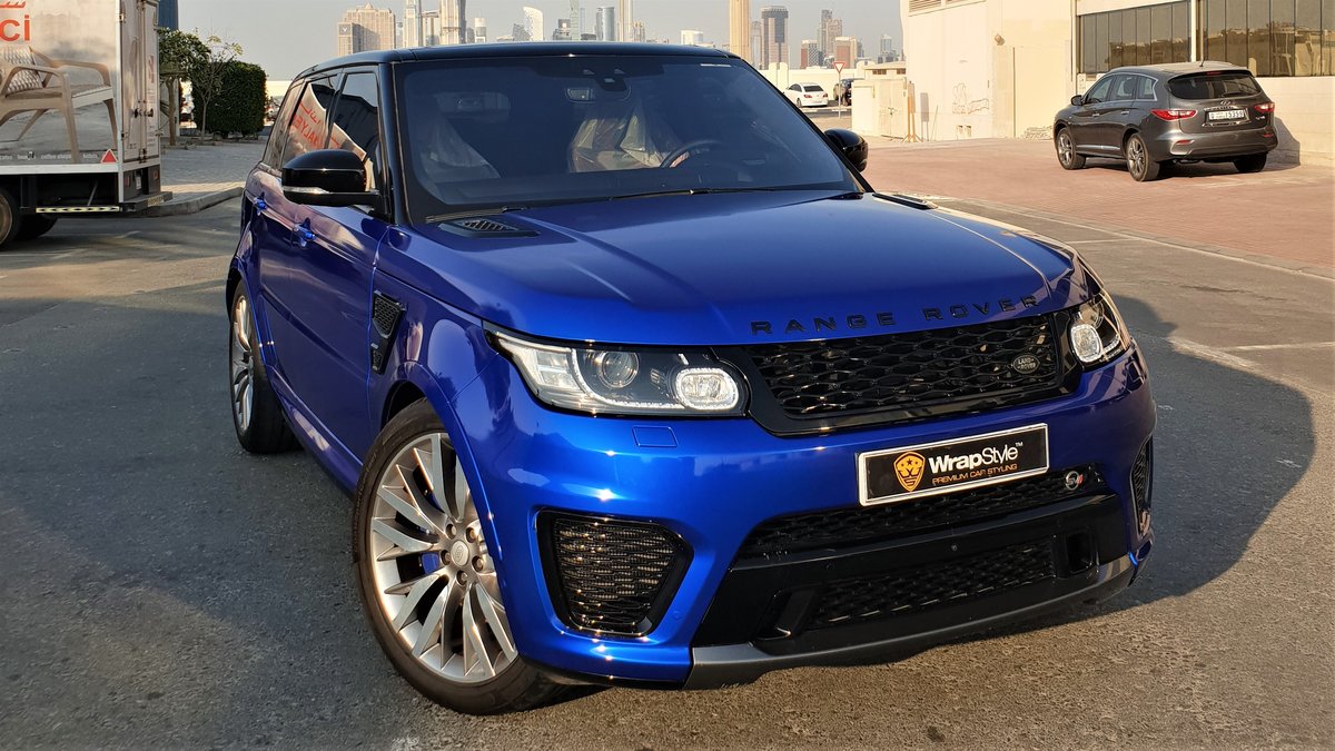 Range Rover SVR - Blue Gloss wrap - img 1