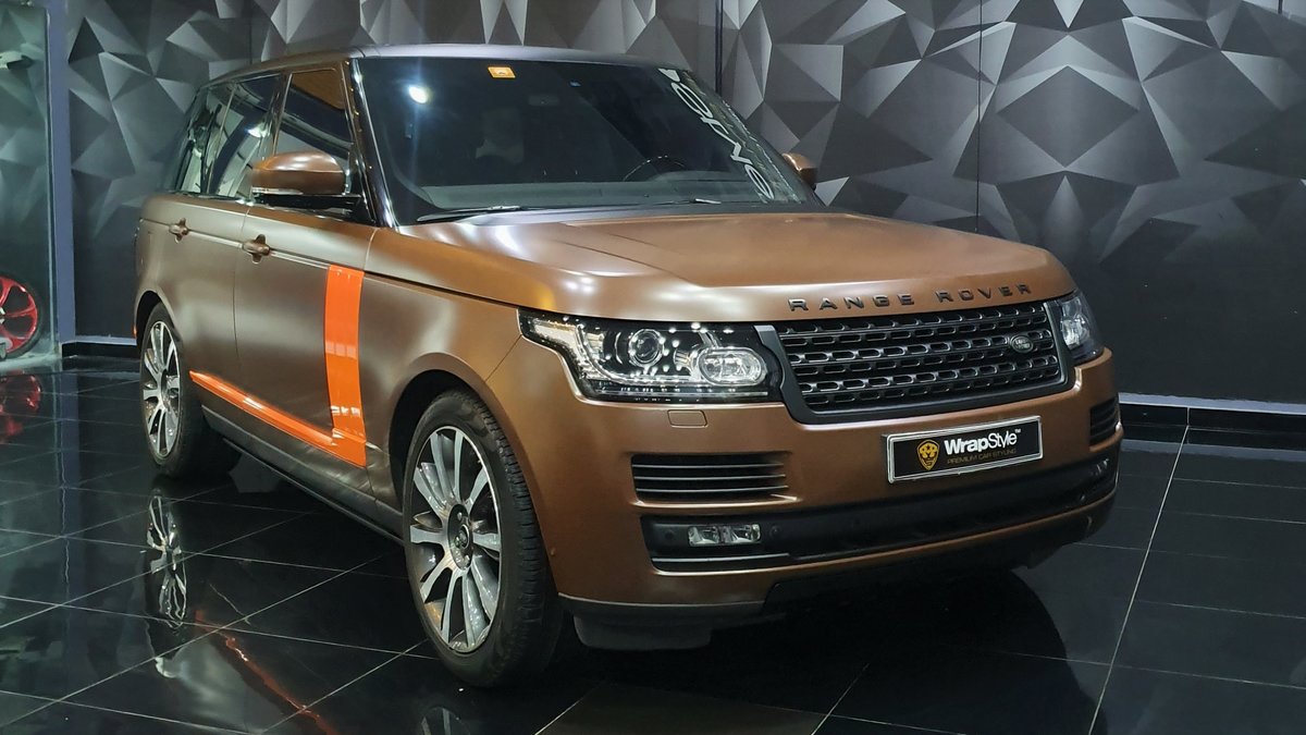 Range Rover Vogue - Brown Matt wrap - cover