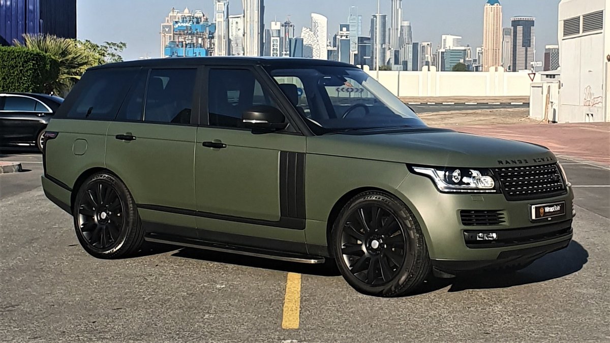 Range Rover Vogue Green Matt wrap Wrapstyle