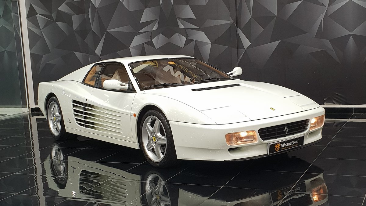 Ferrari 348 TS - White Gloss wrap - cover