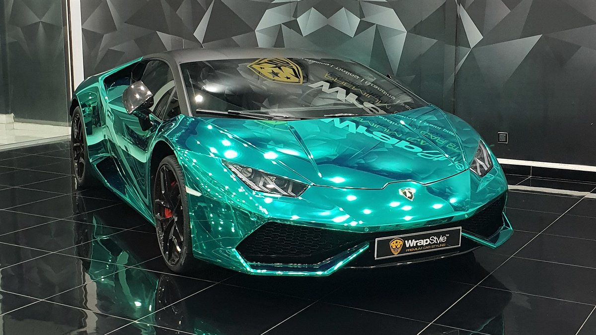 Lamborghini Huracan - Blue Chrome wrap - cover
