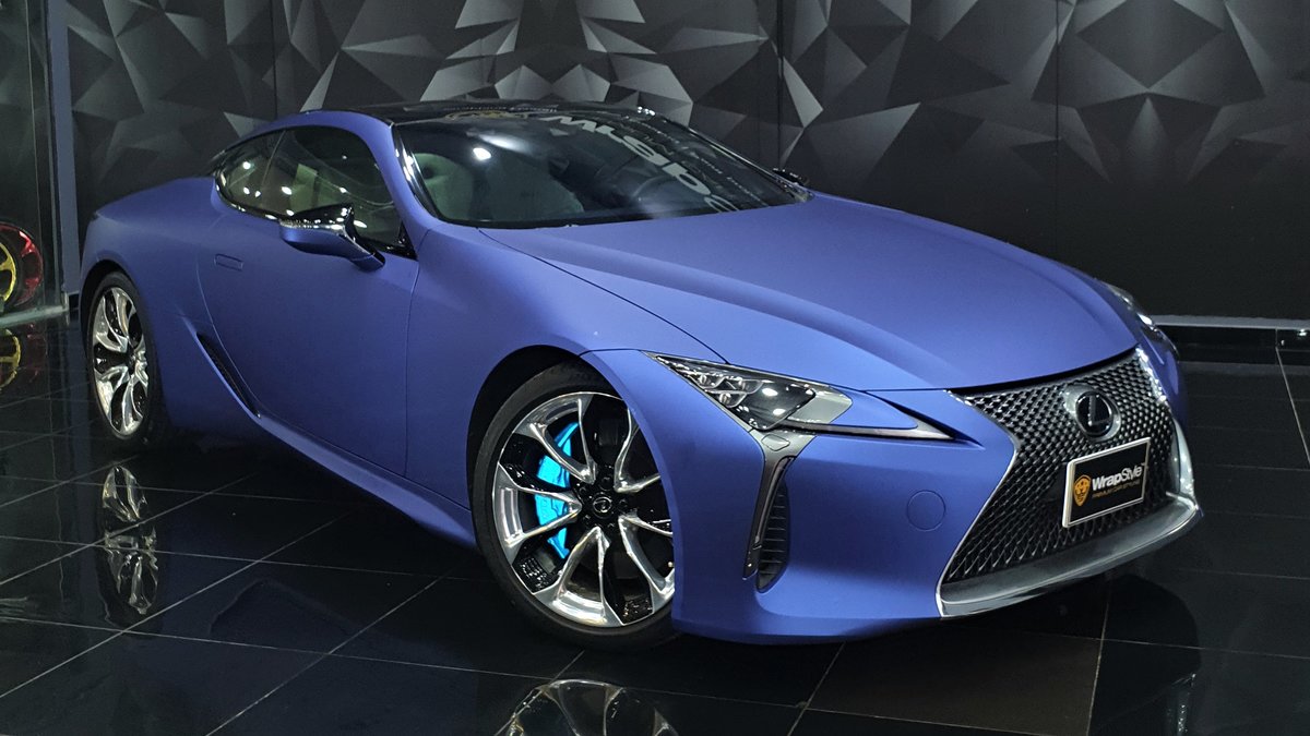 Lexus LC - Blue Matt wrap - cover