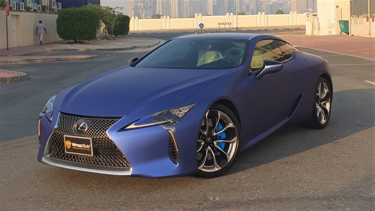 Lexus LC - Blue Matt wrap - img 1