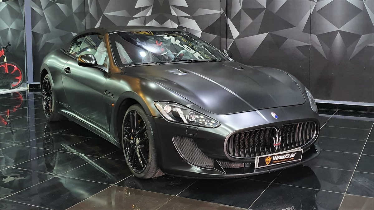 Maserati GranCabrio - Grey Satin wrap - cover