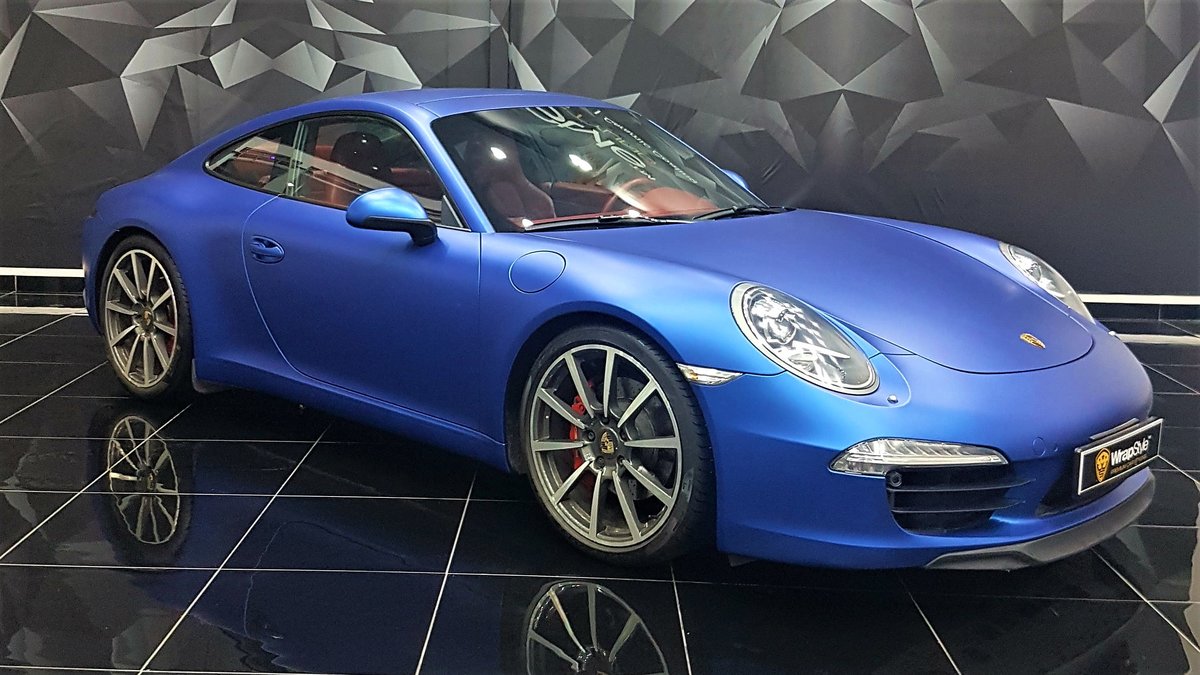 Porsche 911 - Blue Matt wrap - cover