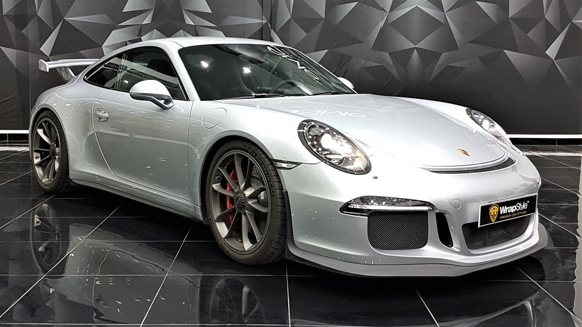 Porsche 911 - Silver Gloss wrap - cover