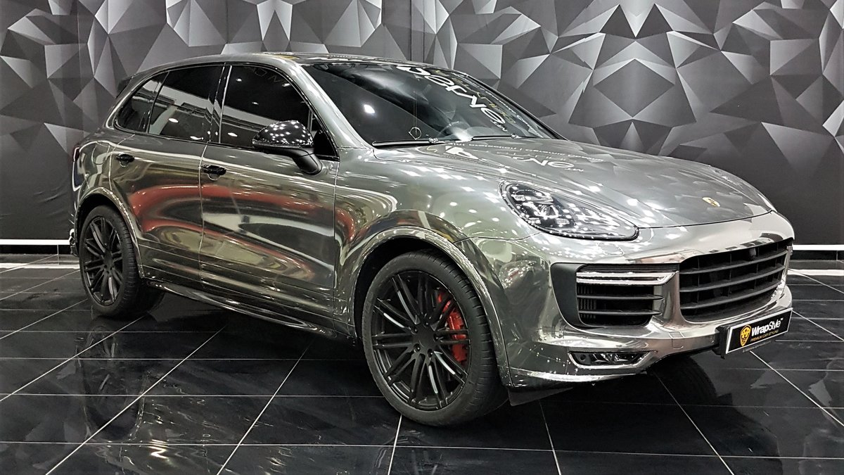 Porsche Cayenne - Chrome Gloss wrap - cover